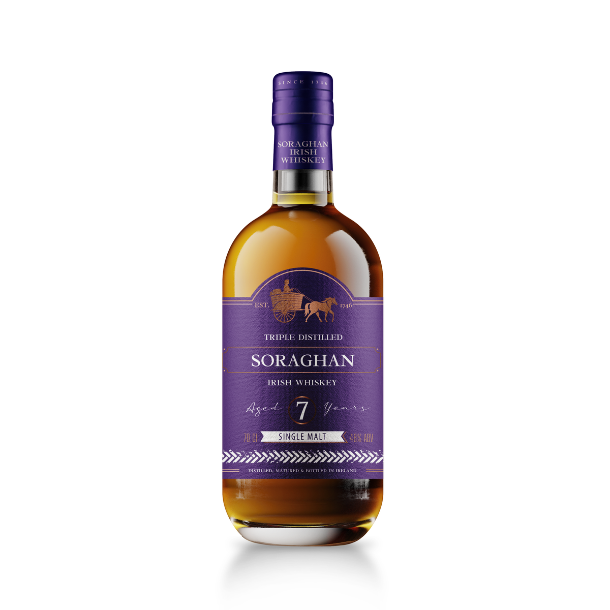 7 Year Old Triple Distilled Single Malt - Jamaican Rum Cask – Soraghan ...